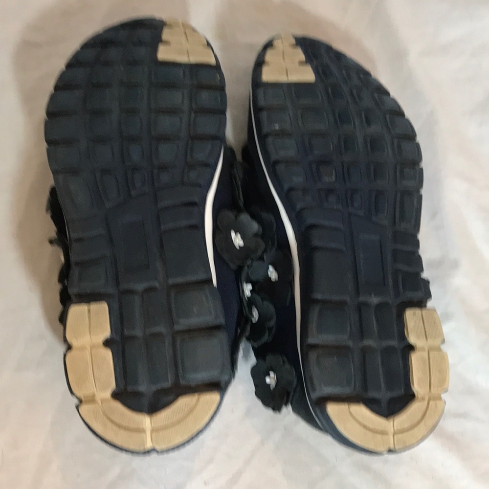 “MARC CAIN” Navy Leather Floral Sneakers. - Picture 7 of 12
